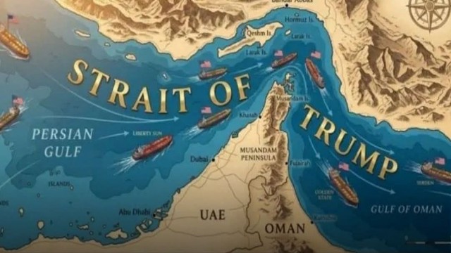 হরমুজের নাম ‘ট্রাম্প প্রণালি’ দিয়ে মানচিত্র শেয়ার করলেন ডোনাল্ড ট্রাম্প